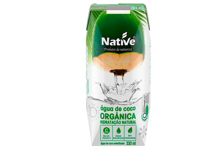 Novidade: água de coco orgânica da Native