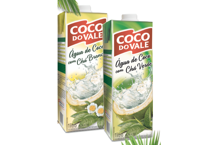Coco do vale lança chás naturais e néctares com água de coco