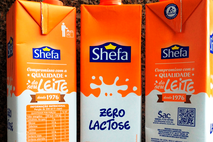 Conheça o leite zero lactose da marca Shefa