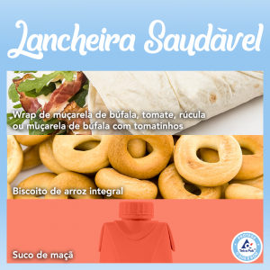 Sugestão de cardápio para montar uma lancheira saudável